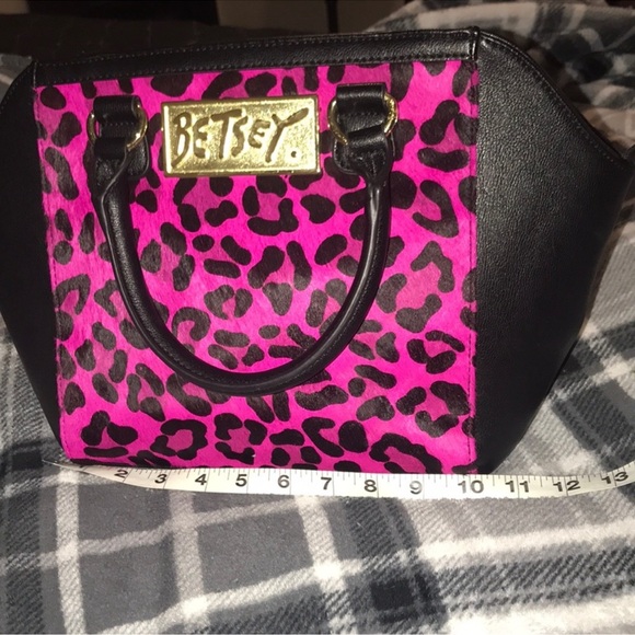 Betsey Johnson zebra satchel - Picture 6 of 8